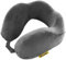 Travel Blue Reisekissen Memory Foam - Ergonomisches, Leichtes Nackenkissen für Flugzeug, Auto, Büro - Verstellbar, Kompakt, Perfekte Kopf-, Nacken- & Wirbelsäulenstütze - Schlafkissen, Grey