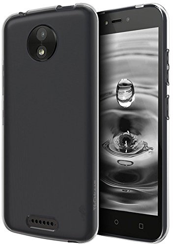 TECHGEAR Moto C Case - [AirFlex] Slim & Light, Protective, Flexible Gel/TPU Cover with Soft Touch Keys Compatible with Motorola Moto C (Super Clear)