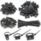 BGTXINGI 120 Stück 3-Werte Sattel-Kabelbinder-Halterungs-Sockel für Kabeldraht-Rohrleitungen, verstellbare Kabelbinder-Halter-Set mit 120 schwarzen, flexiblen Kabelbindern (schwarz)