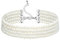 BABEYOND 1920s Damen Halskette Kurz Multi Schichte Choker Kette Hochzeit Braut Schmuck Accessoires Imitation Perlen Kette Elegant Retro Stil Fasching Kostüm Zubehör (Stil 2-4 Schichten)