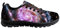 POLERO Zapatillas de Deporte con Cordones de Moda para Mujer Zapatos Deportivos con Estampado Galaxy Zapatos para Caminar de Ocio, 37 EU