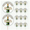 AK Giftshop Personalised Champagne Birthday Food & Cupcake Toppers Picks Flags Party Decorations - (pack of 14)