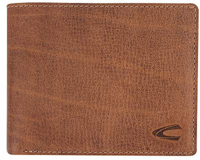 camel active bags Salo Herren Geldbörse RFID Querformat Leder Mittelgroß Cognac Braun