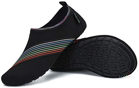 SAGUARO Pantuflas Hombre Slipper Mujer Suave Transpirable Zapatillas de casa Unisex,negro04,38/39 EU