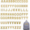 VEGCOO 78 Iron on Letters Patches for Clothes, Alphabet Applique Patches Letters A-Z Embroidered Patches for Bags Coats Hats Jeans Shoes(Yellow）
