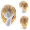 Gairyan Perücke Blond Perücke Damen Unisex Anime Cosplay Wig Kurze Synthetische Perücke Frauen Herren Gerade Perücken Halloween Perücke Karneval Kostüm Themen Party Kostüm