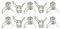 sourcing map 10pcs 4mm Spring Band Type Action Fuel/Silicone Vacuum Hose Pipe Clamp Low Pressure Air Clip Clamp, Nickel Plated