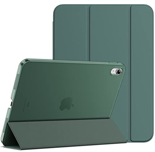 JETech Hülle für iPad (A16) 11./10. Generation (2025/2022), Dünn Ständer Harter Rücken Abdeckung Schutzhülle mit Auto Schlafen/Wachen (Neblig Grün)