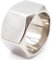 Ring Herren Edelstahl, Herren Ring Vintage Silber Breitband 13MM Verlobungsring für Männer Größe 70 (22.3)