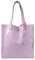 1990s Bolso shopper mujer de piel para personalizar tote grande con neceser dentro regalo mujer (Personalizable, Lila)