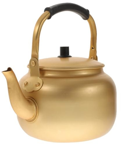 Yardwe Bouilloire En Aluminium Vintage Bouilloire Pour Cuisinière Petite Théière Bouilloire En Métal Théière Makgeolli Bouilloire De Camping Bouilloire Siffle Marmite Chauffante Épaissir