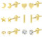 Ohrringe Set Gold Ohrstecker Kleine Damen, 6 Paar Sterling Silber 925 Ohrringe Multipack Ohrstecker Set Kleine 14k Vergoldet Knorpel Ohrstecker Herz Stern Mond Ohrringe Gold 585 333 Damen