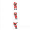 SHJOEE 3 Weihnachtsmann auf Leiter Kletternder Weihnachtsmann Nikolaus Weihnachtsmann auf Strickleiter Weihnachtsmann hängend Deko Weihnachten für Wände,Fenster,Garten,Weihnachtsbaum Indoor Outdoor