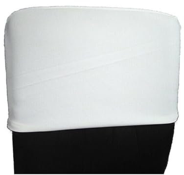 MoguGo Kopf Kissenbezug Rückenlehne Husse Stuhl Rückgehäuse Stuhl Rückenschutz (Weiß, 35x48cm)