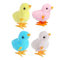 SIXIUDIA Ostern Aufzieh Huhn, 4 Stück Geschenk Geht für Kleine Junge Und Mädchen, Osterdeko Küken, küken Oster, Osterkorb Füllstoffe und Kindergeburtstage(Zufällige Farbe)