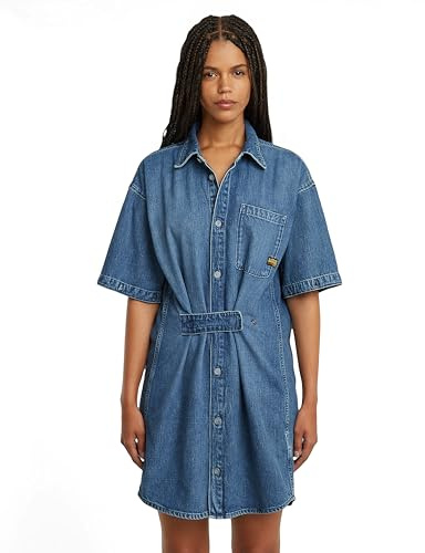 G-Star Damen Modular Shirt Dress Long Sleeve Casual Dress