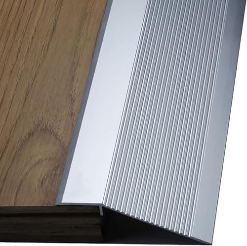 Tira de transición de Piso de rampa de umbral de Aluminio, rampa Antideslizante para Silla de Ruedas, Reductor de umbrales Ligero, Reductor de Piso para Puertas, Scooters, Equipaje de Robot de