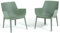 SIEDITI FUORI E DENTRO Lot de 2 fauteuils de jardin extérieur en polypropylène renforcé de fibre de verre, fauteuils de piscine, pour balcon, ergonomiques et design - Betty (2 fauteuils Salvia)
