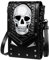 Hsthe Sea Schädel Steampunk Taille Tasche Mode Punk Schulter Tasche Niet Taille Tasche Handy Taschen Outdoor Schädel Motorrad Tasche Handy Tasche