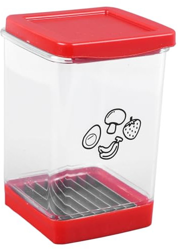 Cortador de Tazas, Cortador de Frutas de Acero Inoxidable, Picador de Fresas de Mano con Placa de Empuje, Cortador de Huevos, Herramienta para Cortar Tazas para Hacer Ensalada de