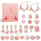 Adventskalender 2024 Mädchen, Adventskalender 2024 Kinder, 24 Tage Schmuck Adventskalender mit DIY Schmuck Bastelset Geschenk 22 Charm Beads 2 Armbänder für Kinder Teenager Mädchen (Gold)