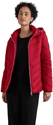 STREET ONE Damen A201969 Kurze Steppjacke, Carpet red, 40