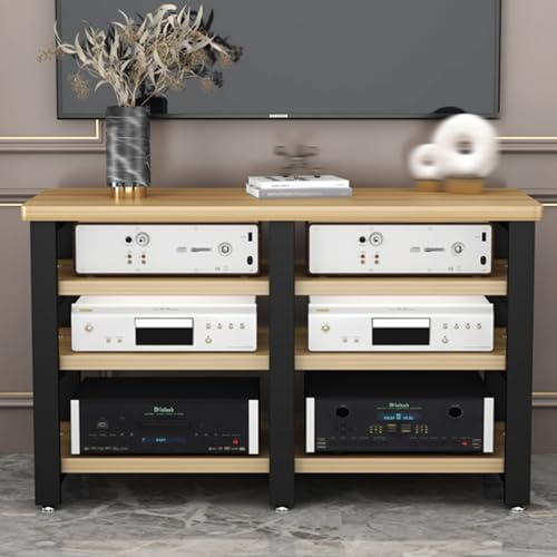 YHWKGZ Audio Rack Hi Fi Regal, Mehrstufiger Phonoschrank, Eckständer/Videokomponentenschrank, Stereo-Rack-Record Player Stand, for DVD-Player(46.6x33.8)