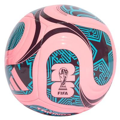 adidas Unisex FIFA World Cup 26 Trionda Club Ball, Beam Pink/Noble Red/Blue, 5
