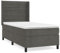 Genérico Wenjingqi 3132706 Boxspringbett mit Matratze, Velours, Dunkelgrau, 80 x 200 cm