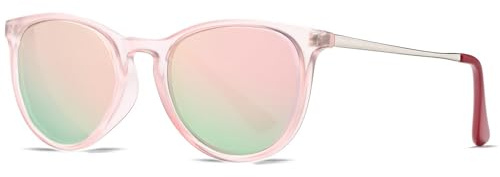 Beipegin Lunette de Soleil Enfant Filles,Protection UV400 Polarisées Cadre en Métal Lunettes de Soleil pour pour 3-12 ans