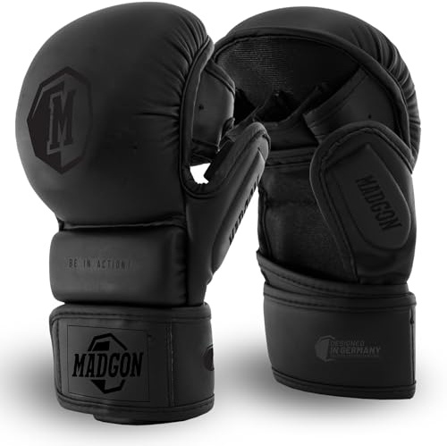 MADGON MMA Sparring Handschuhe – Extra Dicke Polsterung & Handgelenkschutz – inkl. Beutel
