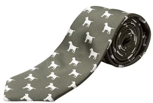 Rydale Men's Shooting Tie Smart Labrador or Duck Print Country Ties Necktie Hunting Suit