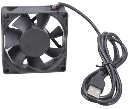 Duyeuau Silents 7025 - Ventilador de refrigeración USB de 7 cm, 5 V, 0,3 A, 28 CFM, para consolas de juegos e impresoras, ventilador de refrigeración de alto ruido