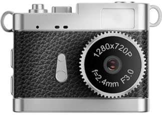 Andoer Mini Keychain Digital Camera 1080P Retro Aesthetic Poc-Sized Vintage Camera with 0.96in Screen (Black)