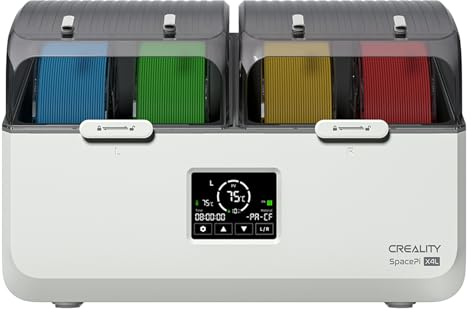 Creality SpacePi X4 Lite Filament Trockner, 4-Spulen-Trockner | 4-Fach Trocknung mit 2 unabhängigen Kammern, 45–75 °C, für 1,75/2,85 mm PLA, PETG, ABS, TPU & PA