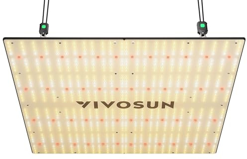 VIVOSUN 400W Pflanzenlampe LED Vollspektrum Dimmbar und IP65 | VS4000 Grow Lampe 2,9 µmol/J für Sämling, Gemüse und Blüte, geeignet für 120x120cm/150x150 cm Growzelt
