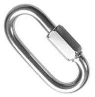 Edelstahl Kettenverbinder in 5 Ø/Größen Schraubverbinder Schotschäkel Kettenglied (Ø 6mm)