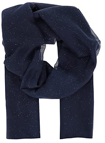 Moonbow Grand Foulard Femme Paillettes 100% Viscose - Long et Rectangulaire 180cm x 90cm - Original Chic Coloré et Pailleté Moderne et Tendance - Etole pour Mariage (Bleu Marine)