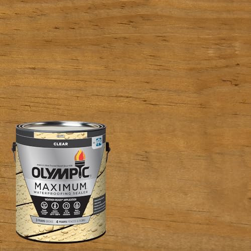 Olympische Lasur für Holzlasur und Versiegelung, 1 Gallon, farblos, 1