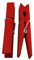 Wuuycoky Wood Craft Lot de 40 pinces à linge avec ressort Rouge 7,4 cm