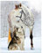 TWYYDP Puzzel Für Erwachsene Holzpuzzle 1000 Teile Pferd Und Hund Im Schnee Bild Foto Wohnkultur