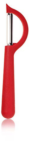 Kochblume Original Sparschäler | P-Schäler glatt, Universalschäler, Edelstahl, spülmaschienengeeignet, in der bunten Box (rot)