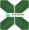VEVOR Hierba Artificial Verde de 24 Piezas 50,8 x 50,8 cm, Panel de Boj de Hiedra Artificial de Alta Densidad contra UV y 100% PE, Plantas Decorativas para Pared, Jardines, Patio Trasero