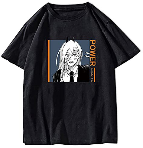Anime Chainsaw Man Summer T-Shirts Chainsaw Man Power Hoodies Chainsaw Man Power Pullover Power T-Shirts Cosplay Sweatshirts