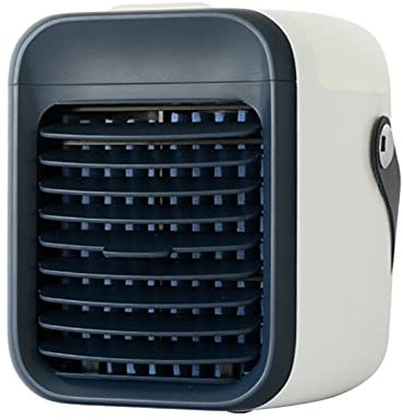 Enfriador Aire Portátil, Aire Acondicionado Personal, Batería 2000 MAh, con 3 Velocidades, Enfriador Evaporativo Y Purificador 3 En 1, para Hogar Y Oficina, Viajes (Blue)
