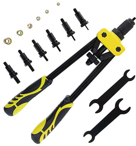 SeKi inkl. 150 STK. Nietmuttern M3, M4, M5, M6, M8, M10-Nietzangen Set Nietmutternzange, Nieten