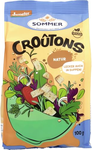 Sommer & Co. Bio Croutons Natur Geröstete Brotwürfel (2 x 100 gr)
