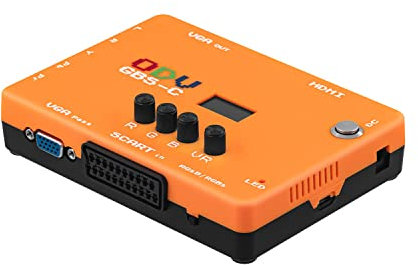 Mcbazel ODV-GBS-C Component YPbPr/VGA/RGBHV/RGBS Scart/Stereo Audio to VGA/HDMI/Stereo Audio Scan Converter for PS1/PS2/PS3/Gamecube/N64 Retro Gaming Console(GBS Control)
