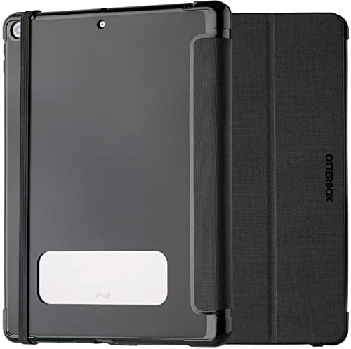 OtterBox Funda React Folio para iPad 10.2 Pulgadas, A Prueba de Caídas y Golpes, con Tapa Folio, Testeada con los Estándares Militares, Negro