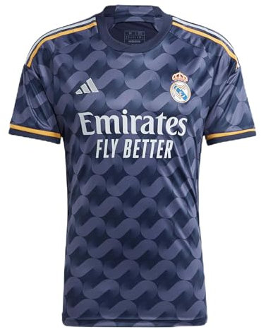 adidas Men's Soccer Real Madrid 23/24 Away Jersey - A Fan Jersey That Symbolizes Endless Support (as1, Alpha, m, Regular, Regular), Blue/Yellow/White